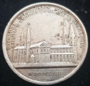 MDS WÜRZBURG BISTUM MEDAILLE 1843 "1100-JÄHR. STIFTJUBILÄUM DES BISTUMS" #31 - Bild 1 von 2