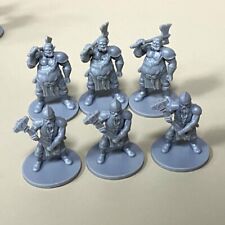 6pcs The Dwarven Hammer & Half Orc Guard Miniatures DND Dungeons Dragons Game 