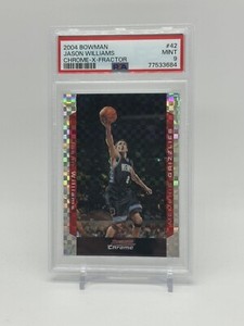 JASON WILLIAMS 2004-05 Bowman Chrome basketball XFRACTOR #/150 Grizzlies Psa9