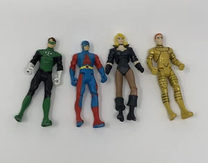 Vintage DC Comics Action Figures, 4 In. Green Lantern, Atom, Black Canary - Picture 1 of 3