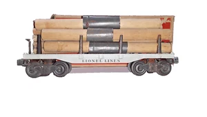 Vintage Lionel O Gauge 2411 Flat Car with Load (OO-7 - Picture 1 of 13
