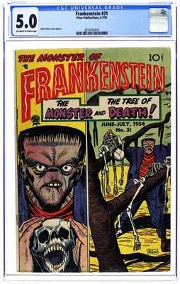 Frankenstein Comics #31 CGC 5.0 1954 2012442014 - Image 1 of 2