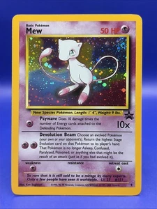 Tarjeta Pokemon Mew HOLO Black Star Promo #9 LP SWIRL - Imagen 1 de 13