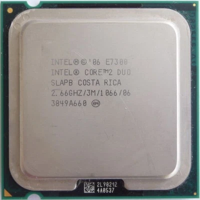 Intel Core 2 Duo E7300 2.66GHz/3M/1066  SLAPB Dual-Core CPU Processors - Image 1 of 2