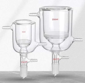 Entonnoir filtre à aspiration double veste 50 ml - 1000 ml avec filtres poreux en verre GB - Photo 1/8