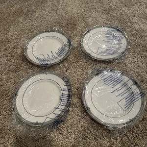 (4) Neu Wedgwood Amherst Brot und Butter Teller Platinrand 6" - Bild 1 von 10
