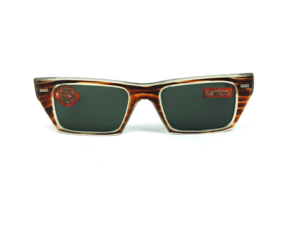 GAFAS DE SOL CUADRADAS SAMCO ESTILO ART DECO ITALIA TONOS ICÓNICOS NUEVOS AÑOS 60 Foto 1 de 4
