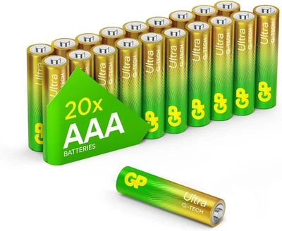 Ultra Alkaline Triple A Batteries, Long Lasting Power - Ideal for 20 Pack  - Image 1 of 2