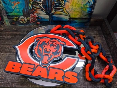 Chicago Bears- HYPE CHAIN (FREE SHIPPING)- 3D Printed - Image 1 of 4