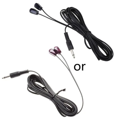 3.5mm Dual IR Remote Control Receiver Extension Cord Cable for Extender - Image 1 of 4