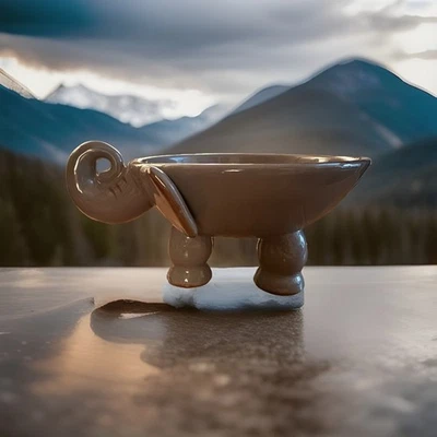 Home Essentials Elephant Snack Bowl Gray - Image 1 of 4