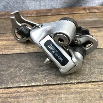 Desviador trasero vintage Shimano Deore DX RD-M650 jaula corta Japón MTB 7 8 velocidades Foto 1 de 4