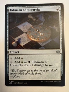 Talisman of Hierarchy [The Lost Caverns of Ixalan Commander] Near Mint MTG - Picture 1 of 1