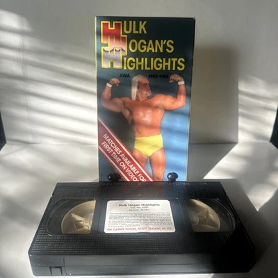 RARE Hulk Hogan Highlights VHS 1982-1983 AWA Wrestling Andre the Giant WWF HTF - Image 1 of 4