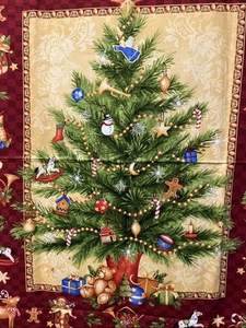 Stoff Panel OLD TIME CHRISTMAS 24xWOFquilting Elizabeth Brown Northcott #5504 - Bild 1 von 6