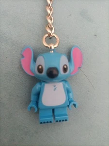 LEGO Stitch Keychain Keyring Bag Charm Clip Official Disney Brand New With Tag - Picture 1 of 5