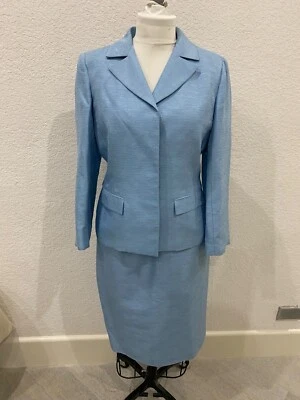 Oscar de La Renta Chaqueta Azul Claro 12 Falda 14 Foto 1 de 4