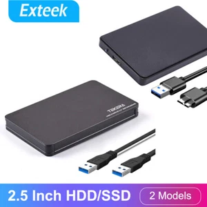 5Gbps USB 3.0 Portable Hard Drive Disk 2.5" SATA HDD SSD External Enclosure Case - Picture 1 of 14