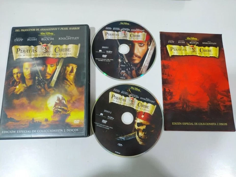 Pirates of the Caribbean The Curse of the Black Pearl - 2 dvd set - Spanish DVD - Image 1 of 1