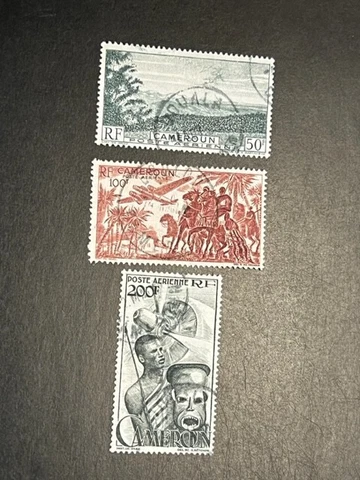 Cameroun stamp C26-28 used Cover