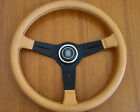 Volante Nardi Classic 360mm pelle beige originale 1980 - Steering wheel NOS