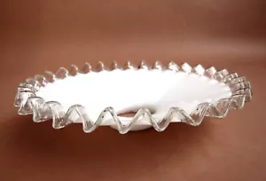 Ancien Abat Jour Verre de Lampe Opaline Dentelle pour Plafonnier Monte et Baisse - Picture 1 of 4