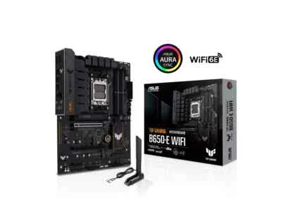 ASUS TUF GAMING B650-E WIFI AMD AM5 ATX motherboard, DDR5, 8+2 teamed power - Image 1 of 4