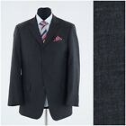 Mens Dark Grey Blazer 40R Uk Size S.Oliver Wool Sport Coat Jacket