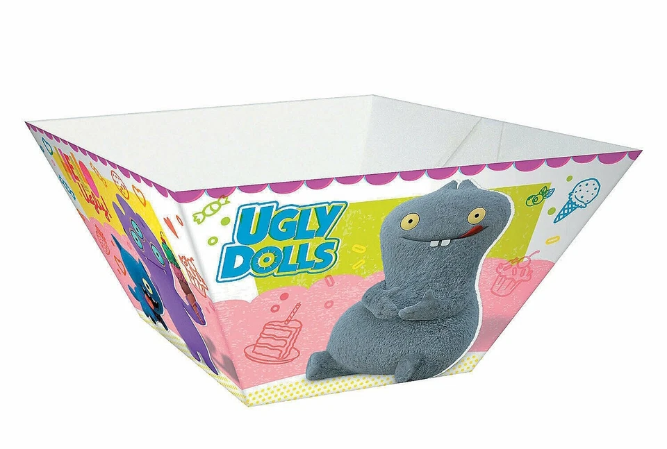 Ugly Dolls Birthday Party, 3 Large Paper Snack Bowls 8" x 9" x 4.25" Tall Amscan - Image 1 of 1