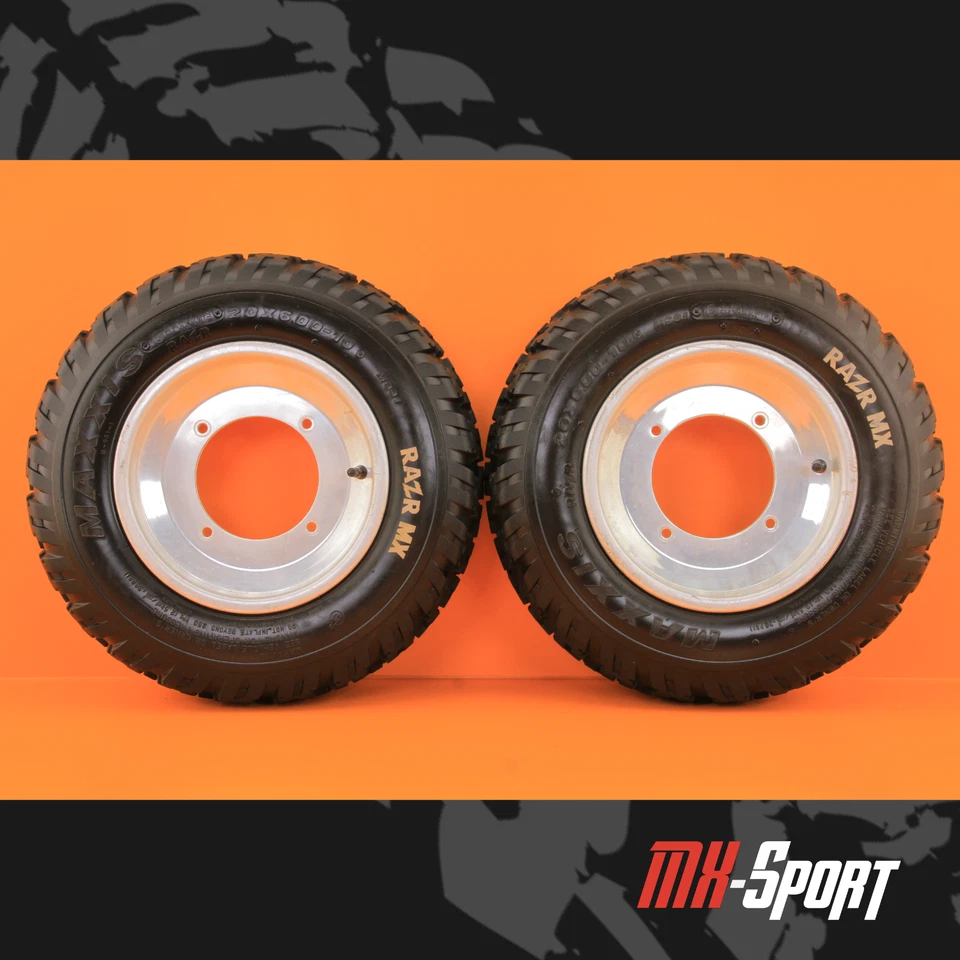 08-10 2008 Polaris Outlaw 450 MXR OEM Front Rims Wheels Rim Wheel Set 4/156 - Image 1 of 4