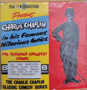 Charlie Chaplin in  "The Rescuer"  regular 8mm Movie 50' reel