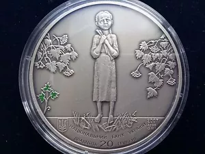 Ukraine 20 Griven Holodomor Silbermünze 2007 Jahr - Bild 1 von 5