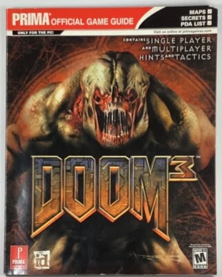 Doom 3 Prima PC Prima Oficial Estrategia Juego Guía Mapas Sugerencias Tácticas En muy buena condición Limpio Foto 1 de 4
