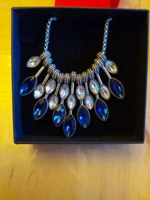  😍 Christian Lay  edle Kette mit Anhänger  dunkel Blau gr ca .50 cm 🤗.neu  - Bild 1 von 4