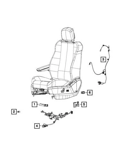 Genuine Mopar 2011-2020 Chrysler Town & Country Seat Cushion Wiring 68140659AB — 第 1/1 张图片