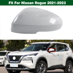 White Left Rearview Mirror Cover Shell Housing Cap For Nissan Rogue 2021-2023 - Picture 1 of 12