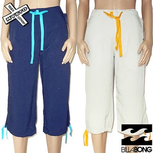 BILLABONG ""CRUSHER"" PANTALONES DE MUJER 3/4 CAPRI PIEDRA MARINA S REINO UNIDO 8 mil millones con etiquetas precio de venta sugerido por el fabricante £50 - Imagen 1 de 5