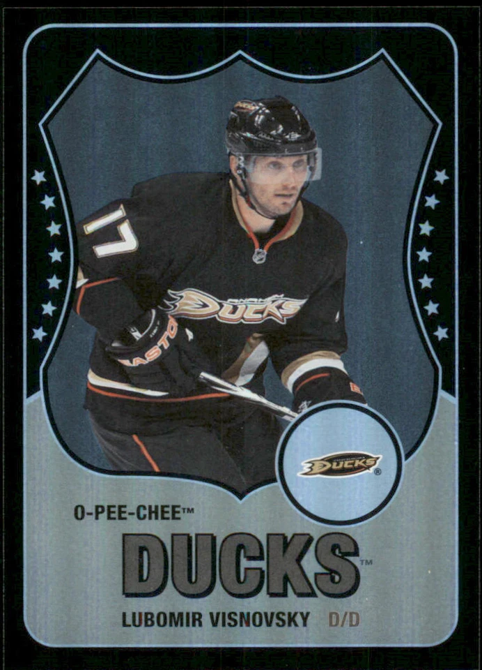 2010-11 O-Pee-Chee Retro Black Rainbow #14 Lubomir Visnovsky /100 - Image 1 of 2