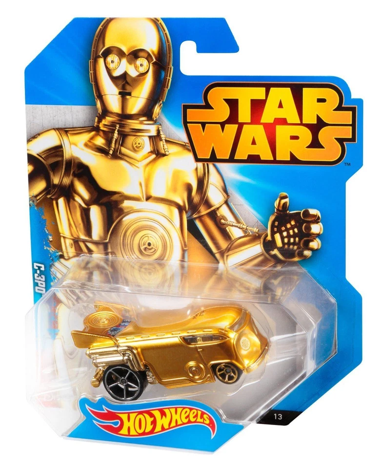 Mattel Hot Wheels Star Wars Character Car to Choose C3po