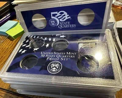 7 United States Mint, 50 State Quarters, Proof Set, Empty Case and Insert & Gold - Image 1 of 2