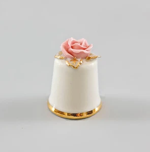 9997874 Porcelain Foxglove White Rose Pink-Gold Ens / E.Bohne H3, - Picture 1 of 1