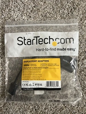 StarTech DP2VGA2 Display Port to VGA Video Adapter - Black - Image 1 of 2