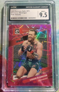CGC 9.5 POP1 2022 Donruss Optic UFC Conor Mcgregor Pink Velocity 75/79 - Picture 1 of 2