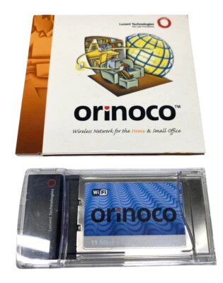 Lucent ORiNOCO Silver 802.11b Client PC Card Wireless LAN WiFi PCMCIA + Software - Image 1 of 4