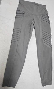 Old Navy Active Go-Dry Sz S (~Size 2-4)Stretch Exercise Yoga Pants Leggings Gray - Picture 1 of 7