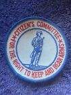 RARE Vintage CITIZENS COMMITTEE *FOR THE RIGHT TO KEEP AND BEAR ARMS* Patch