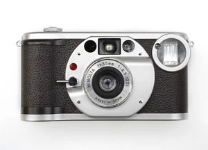 VINTAGE MINOLTA PROD 20's P&S FILM CAMERA RETRO DESIGN W/BOX & ALL PAPERWORK - Picture 1 of 17