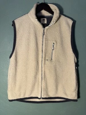 Chaleco polar Fat Face para hombre grande cremallera completa bronceado Polartec Foto 1 de 4