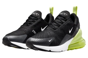 Nike Air Max 270 Black/Light Lemon Twist taglia 9/10 UK NUOVISSIME - Foto 1 di 8