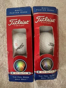 2 Packs of 3 Titleist DT Solo Golf Balls; New Old Stock; NOS - Picture 1 of 2